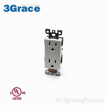 15 Amp Aspire Duplex Recebertacle, 변조 저항성, 흰색